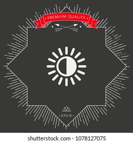 Brightness symbol icon