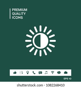 Brightness symbol icon