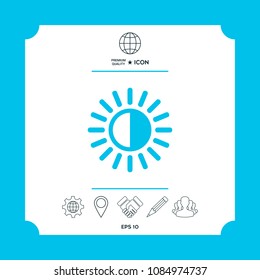 Brightness symbol icon