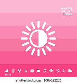 Brightness symbol icon