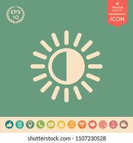 Brightness symbol icon