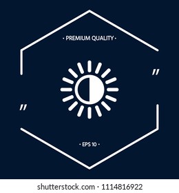 Brightness symbol icon