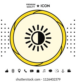 Brightness symbol icon