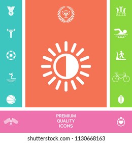Brightness symbol icon