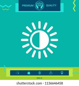 Brightness symbol icon