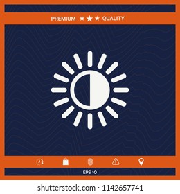Brightness symbol icon