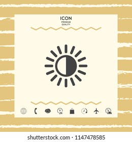 Brightness symbol icon