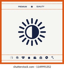 Brightness symbol icon