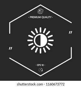 Brightness symbol icon