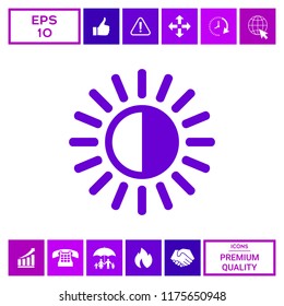 Brightness symbol icon