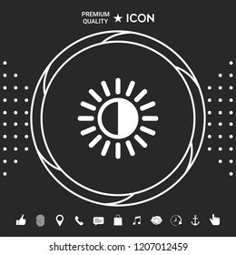 Brightness symbol icon