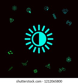 Brightness symbol icon