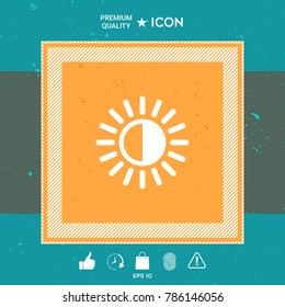 Brightness symbol icon