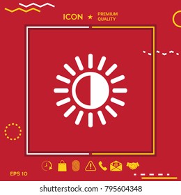 Brightness symbol icon
