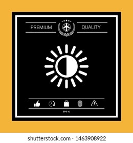 Brightness symbol icon. Graphic elements for your design