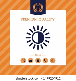 Brightness symbol icon. Graphic elements for your design