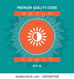 Brightness symbol icon. Graphic elements for your design