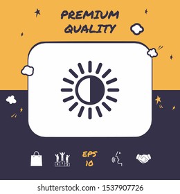 Brightness symbol icon. Graphic elements for your design