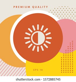 Brightness symbol icon. Graphic elements for your design