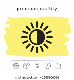 Brightness symbol icon. Graphic elements for your design