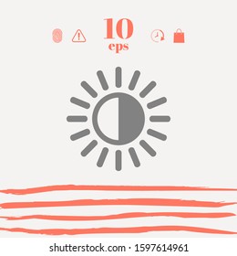 Brightness symbol icon. Graphic elements for your design