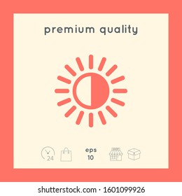 Brightness symbol icon. Graphic elements for your design