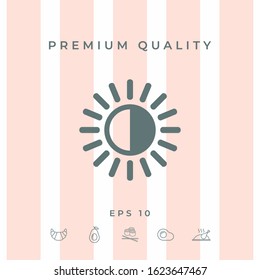 Brightness symbol icon. Graphic elements for your design