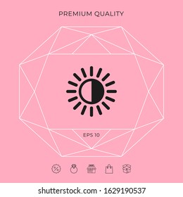 Brightness symbol icon. Graphic elements for your design