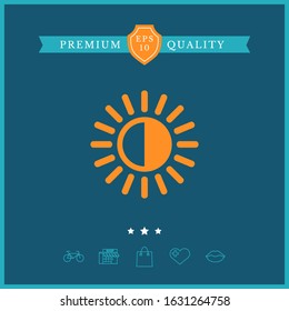 Brightness symbol icon. Graphic elements for your design