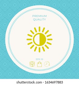 Brightness symbol icon. Graphic elements for your design