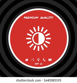 Brightness symbol icon. Graphic elements for your design