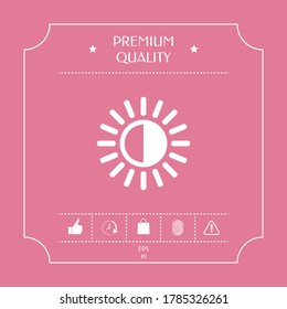 Brightness symbol icon. Graphic elements for your design