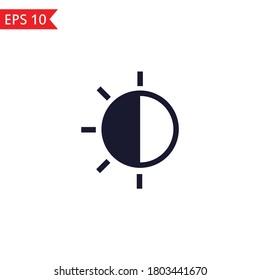 Brightness technology icon isolated Vector
