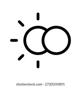 Ícone De Brilho Fino. O ícone pode ser usado para sites, aplicativos móveis, modelos de apresentação, ilustração, etc.