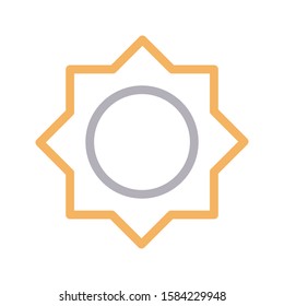 brightness vector color line icon 