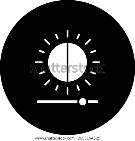 Brightness vector icon. Can be used for printing, mobile and web applications.