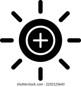 Ilustración de diseño de iconos del vector de brillo
