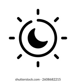 Brightness vector icon design in trendy style