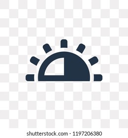 Brightness vector icon isolated on transparent background, Brightness transparency concept can be used web and mobile