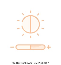 Brightness vector icons ready to use website and mobile
