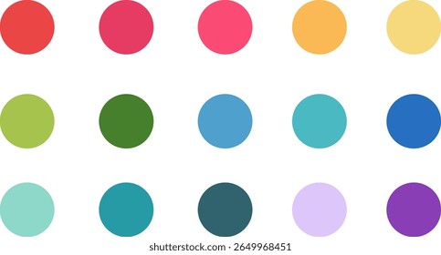 brigth color palette for background