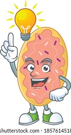 Ein brillantes Konzept für das Design von Brot-Cartoons hat eine Idee. Vektorgrafik