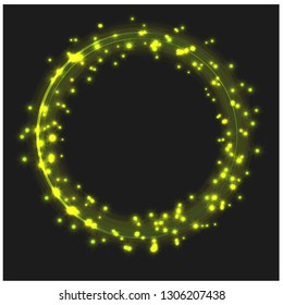 brilliance sparkle frame vector