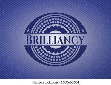 Brilliancy with denim texture. Vector Illustration. Detailed.