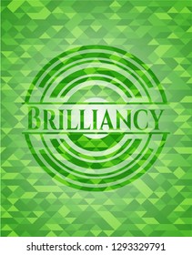 Brilliancy green mosaic emblem