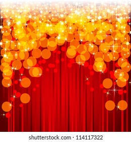 Brilliant background with shooting stars. Vector.