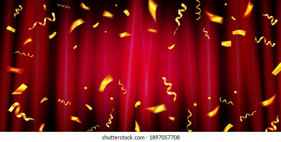 Brilliant background with shooting stars. Vector.