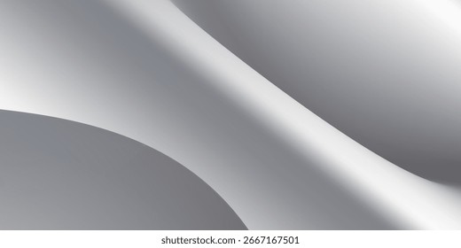 Fondo brillante con un gradiente de plata y efecto de textura metálica. Ilustración vectorial con parches brillantes de metal pulido buen arte