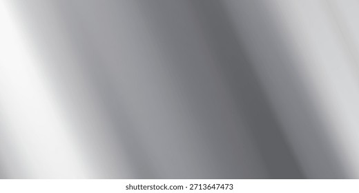 Brillanter Hintergrund mit silbernem Farbverlauf und metallischem Textureffekt. Vektorgrafik mit hellen Flecken aus poliertem Metall