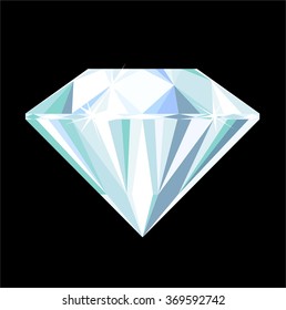 Brillante blaue Perle